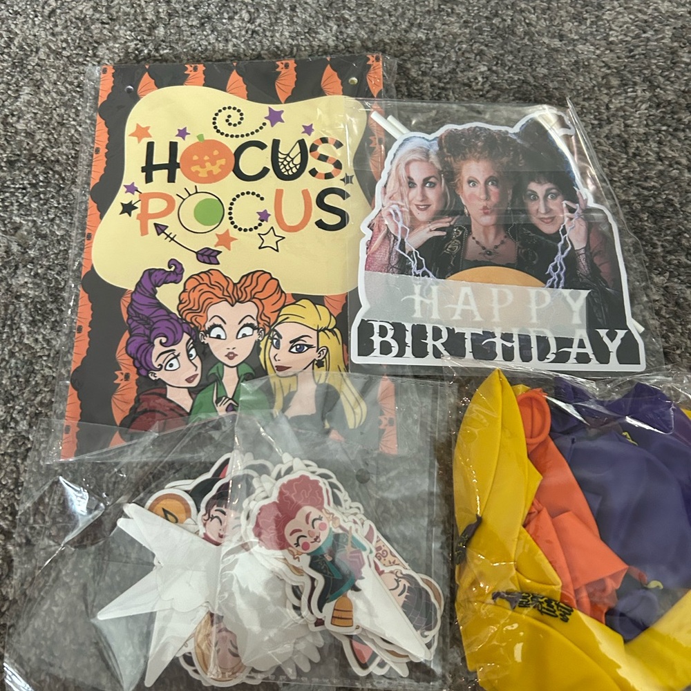 Hocus Pocus Themed Party Supplies Set